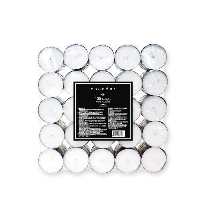 Unscented Tealight Candles / 100pcs
