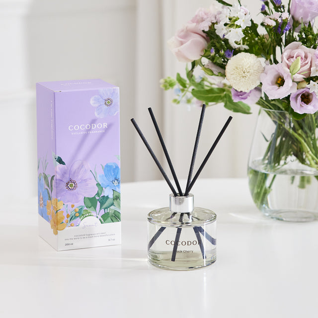 Purple Cherry Roses Signature Box