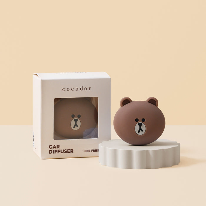 Line Friends Car Diffuser_Brown [White Musk]