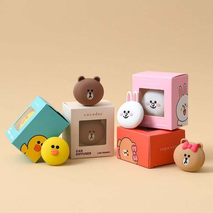 Line Friends Car Diffuser_Brown [White Musk]