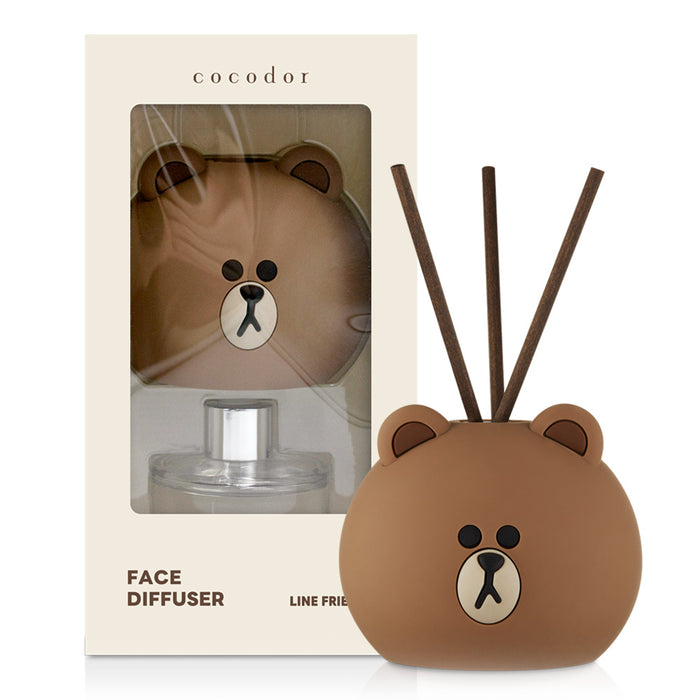 Line Friends Face Diffuser_50ml_Brown [Pure Cotton]