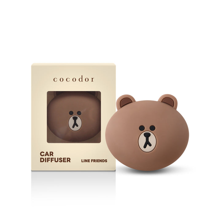Line Friends Car Diffuser_Brown [White Musk]