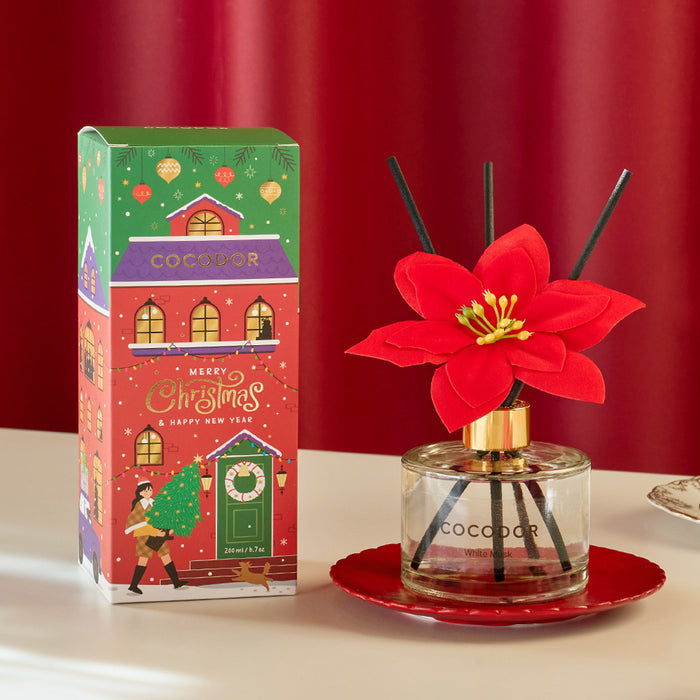 Christmas Diffuser Poinsettia / 6.7oz [DarkVanilla&Sandalwood]