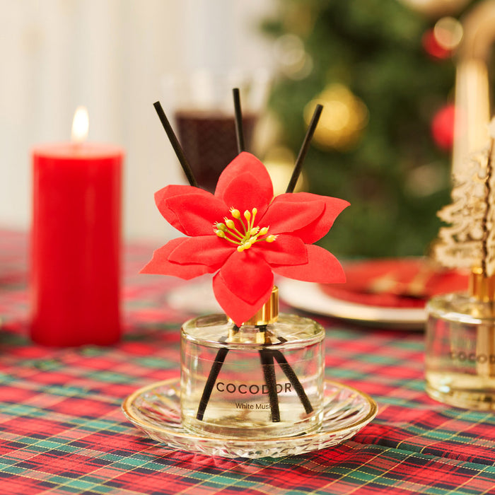 Christmas Diffuser Poinsettia / 6.7oz [DarkVanilla&Sandalwood]