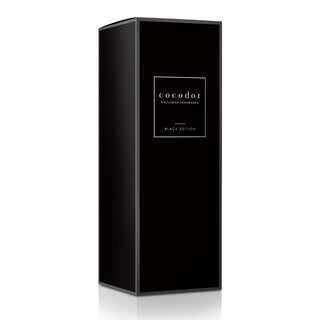 a black box with white text