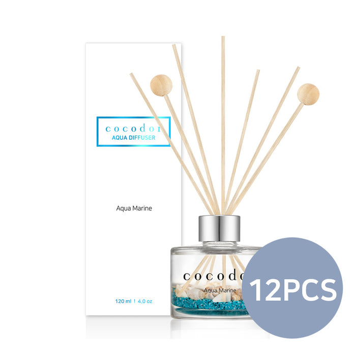 Aqua Reed Diffuser / 4.05oz / 4 Fragrances / 12 PCS