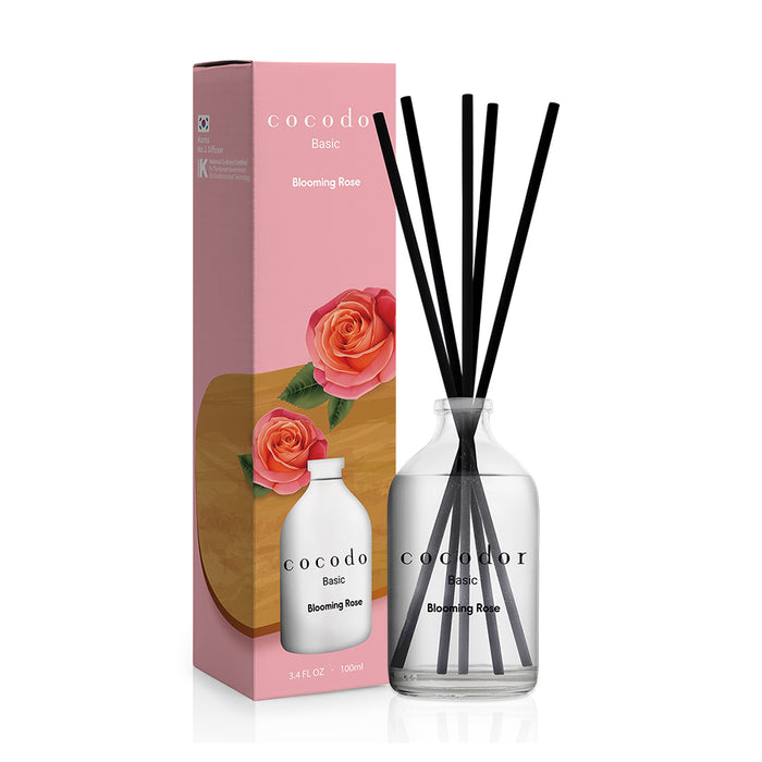 Basic Reed Diffuser / 3.4oz [Blooming Rose]