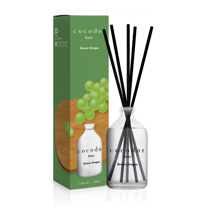 Basic Reed Diffuser / 3.4oz [Green Grape]