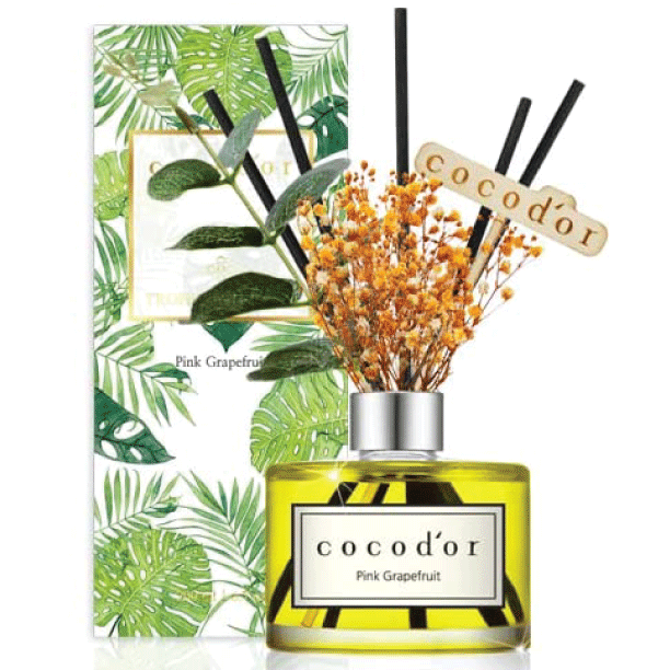 cocodor Tropical Flower Reed Diffuser 200ml Pink Grapefruit Cocodor oil reed diffuser refill fragrance