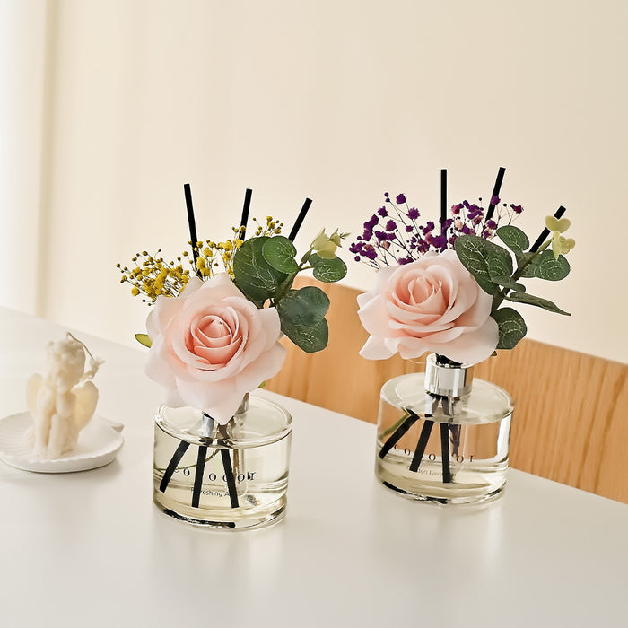 Rose Flower Diffuser / 6.7oz / 9 Fragrances / 15 PCS