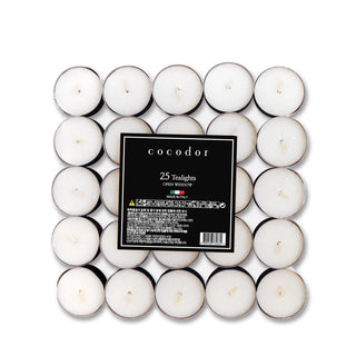 a group of candles in a square shape