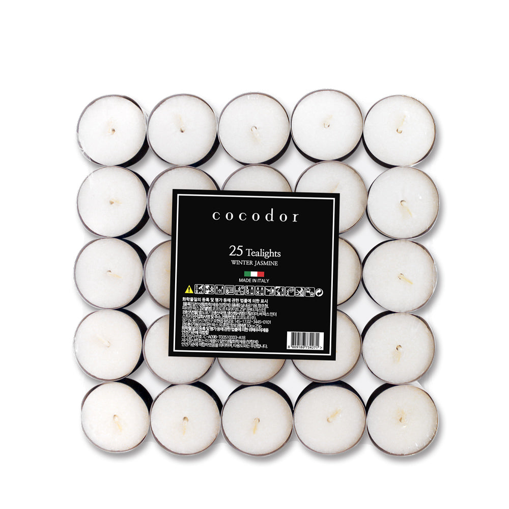 a group of candles in a square shape